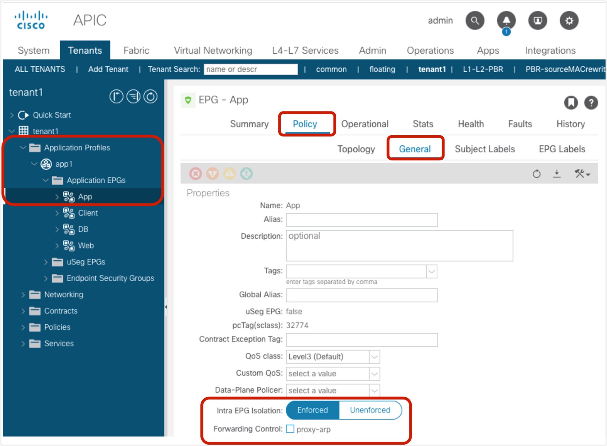 Intra EPG Isolation