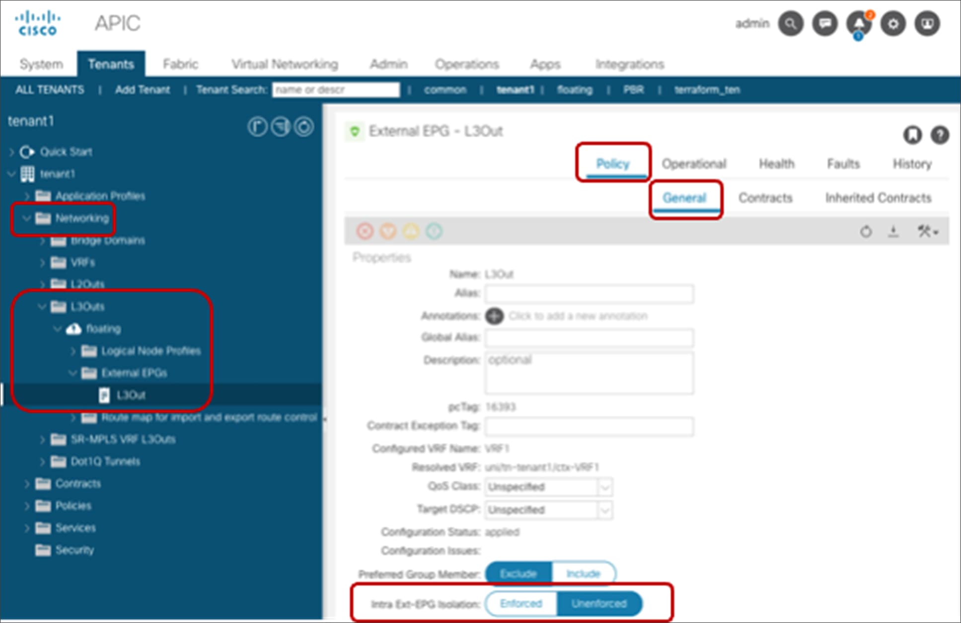 Intra Ext-EPG Isolation