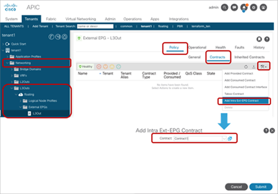 Intra Ext-EPG contract