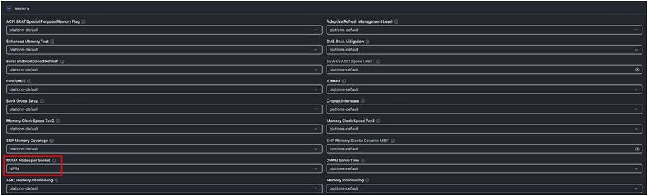 Cisco UCS M8 BIOS policy settings 2