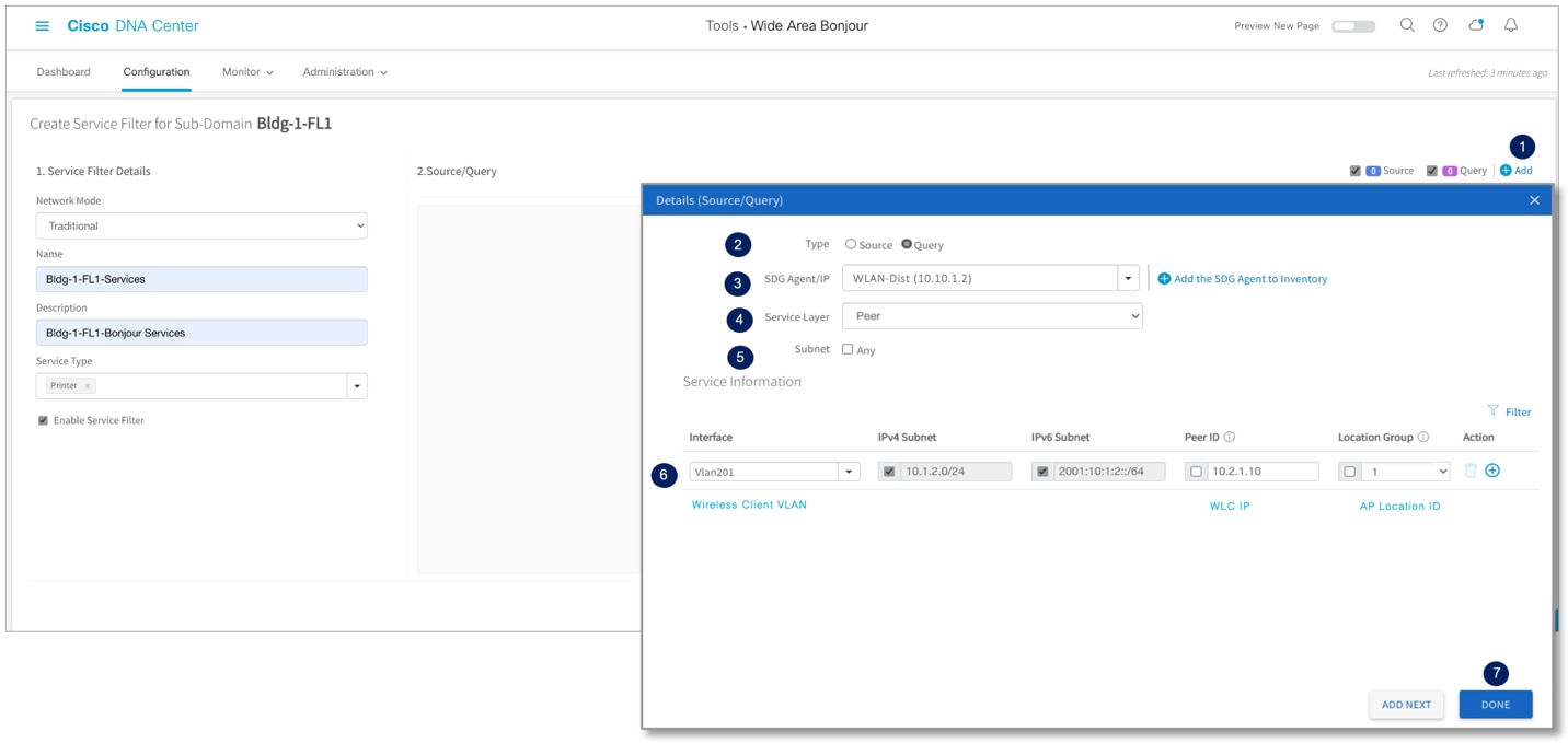 Cisco Wide Area Bonjour Service Filter – Query SDG Agent