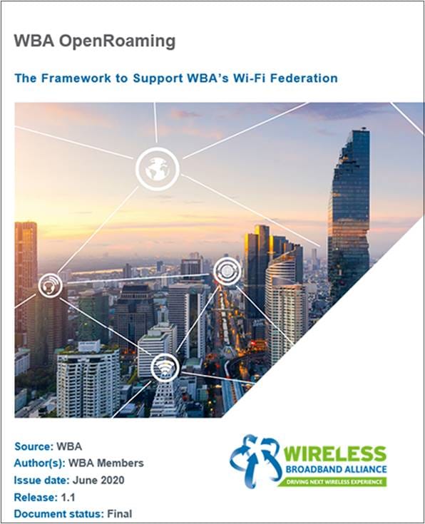 OpenRoaming is part of the WBA standard, expanding and unifying the ecosystem with one federation
