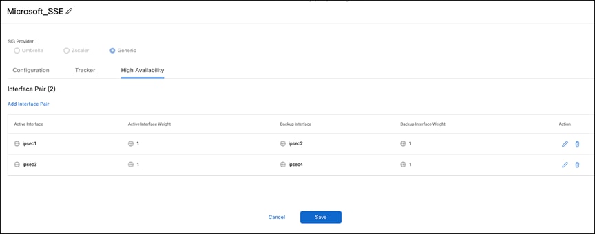HA pairs configured