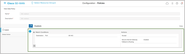 Catalyst SD-WAN Custom Data Policy Configuration