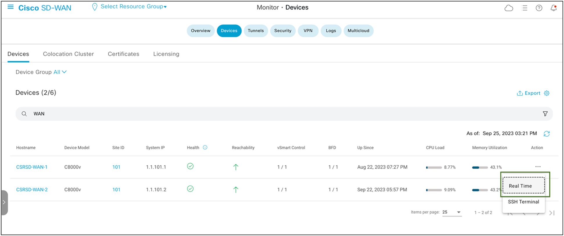 Catalyst SD-WAN Device Monitoring