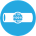 A blue circle with white text and binary code in centerDescription automatically generated