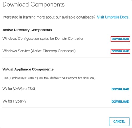 A screenshot of a download pageDescription automatically generated