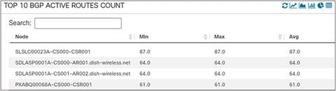 Top N BGP Routes