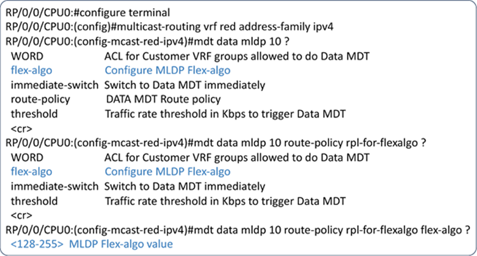 Configure MLDP Flex-algo