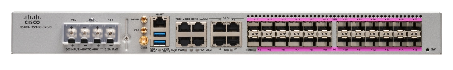 Product image of Cisco Network Convergence System NCS 540X-12Z16G-SYS-D Router