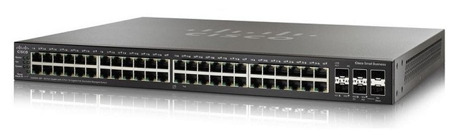 Product image of Cisco SG350X-48P 48-Port Gigabit PoE Stackable Managed Switch