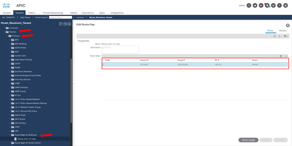 Create Route Map TRM