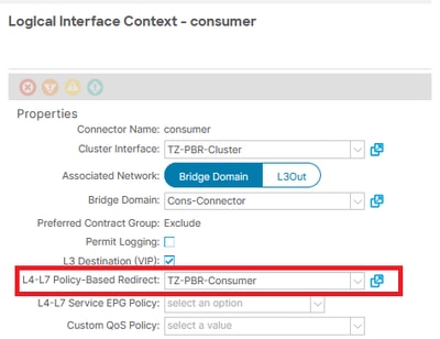 L4L7 Policy Based Redirect