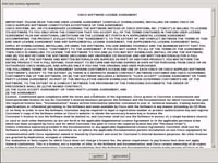 Read and Agree to License Agreement