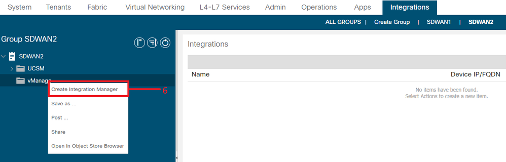 Create Integration Manager