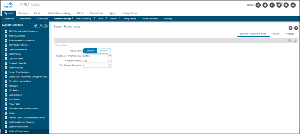 Calculation can be enabled from System Settings