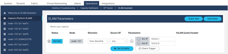 Define additional Parameters to Capture on
