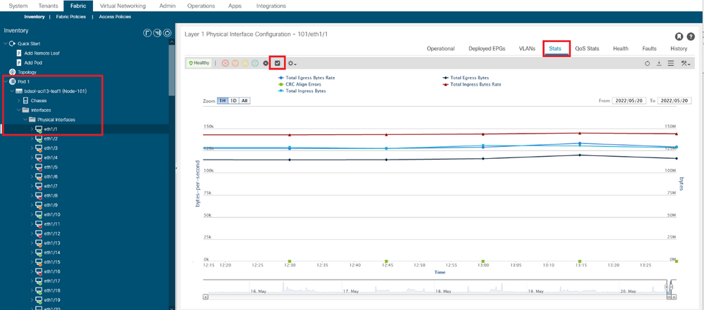 Stats page Checkbox location