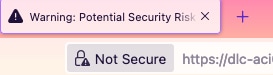 Not Secure After Setup APIC GUI
