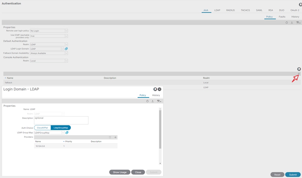 Create Login Domain