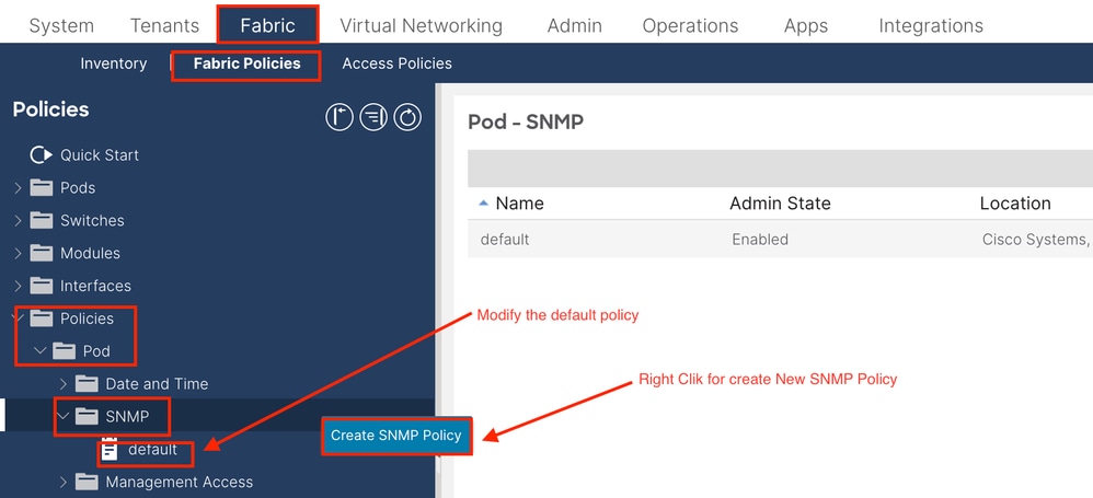 Add SNMP Policy 1