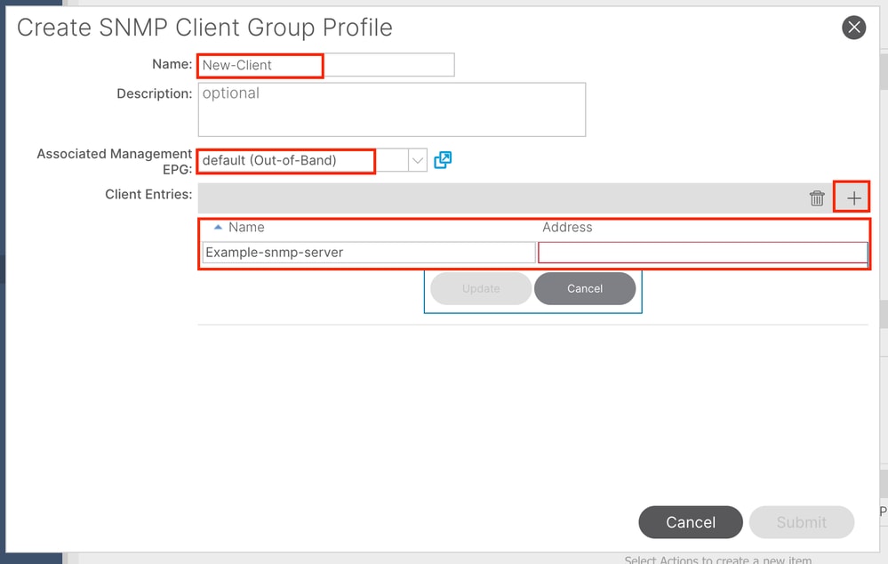 Add SNMP Policy 3