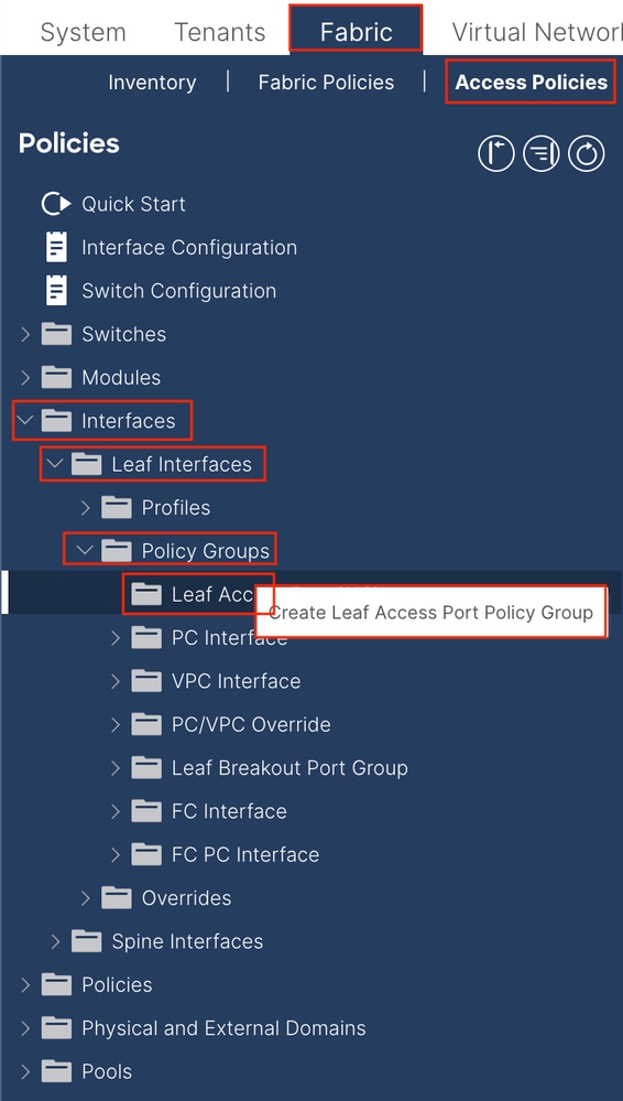 Interface Policy Group 1