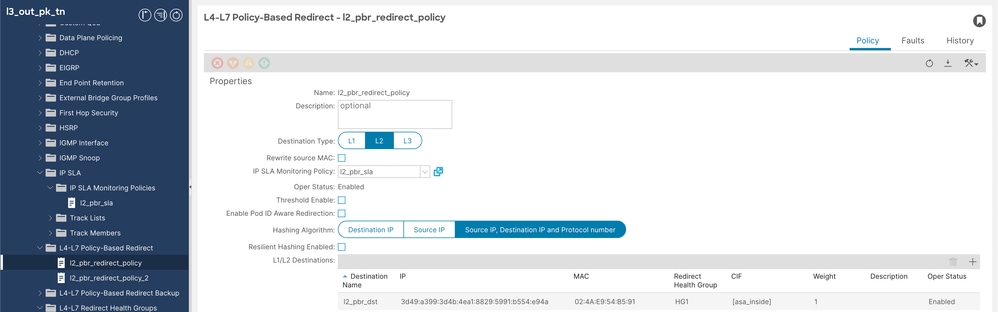 L4-L7 Redirect Policy Configuration