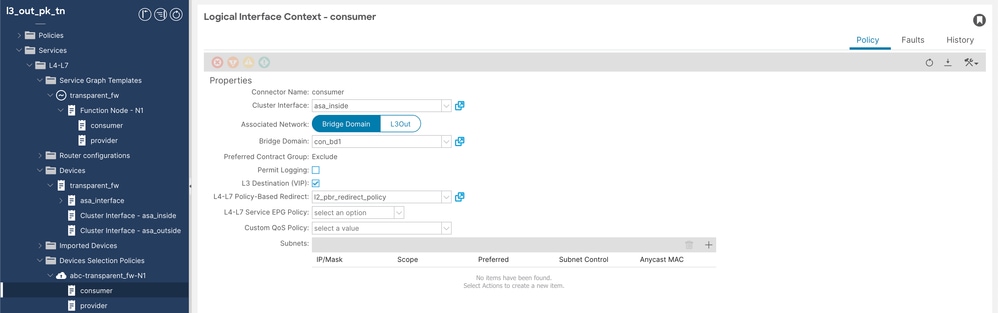 Device Selection Policy Consumer Configuration