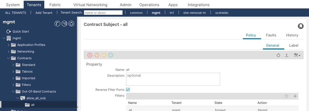 Configure Management Contracts for UDP Port 161