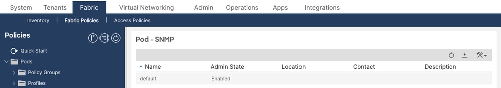 Verify SNMP Policy Deployment
