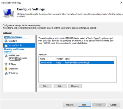 Cisco AV-Pair Attribute added