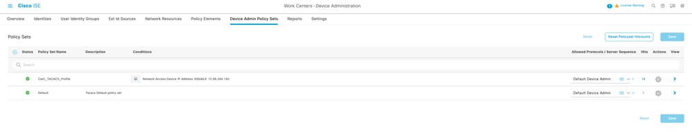 Select Default Device Admin