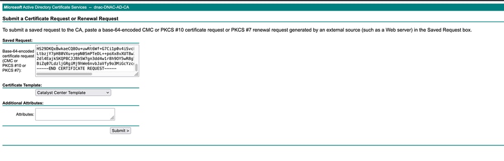 Request a Certificate