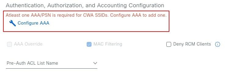 Configure AAA