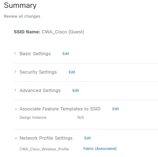 Summary - Review All Changes
