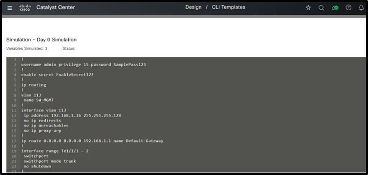 FInal Config after entering values