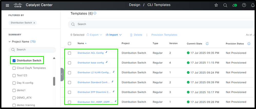 Ex. Distribution Templates