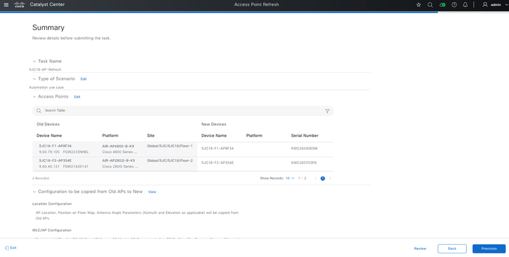Configuration Summary
