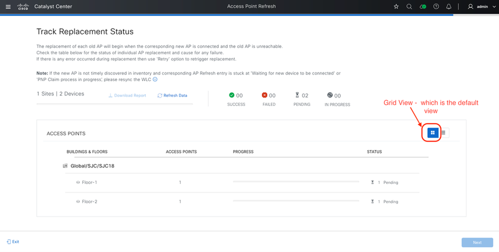 Status Track Page Detail