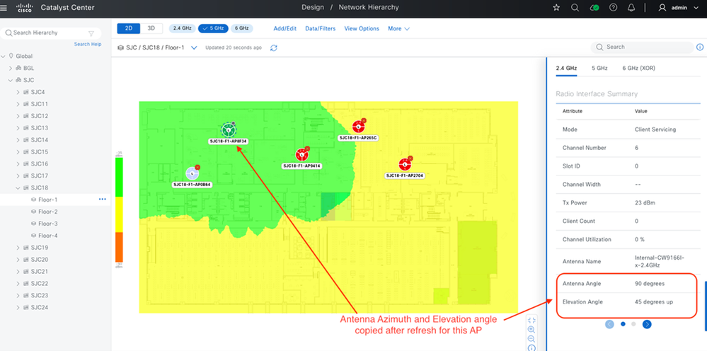 Access Point Details on Floor Map