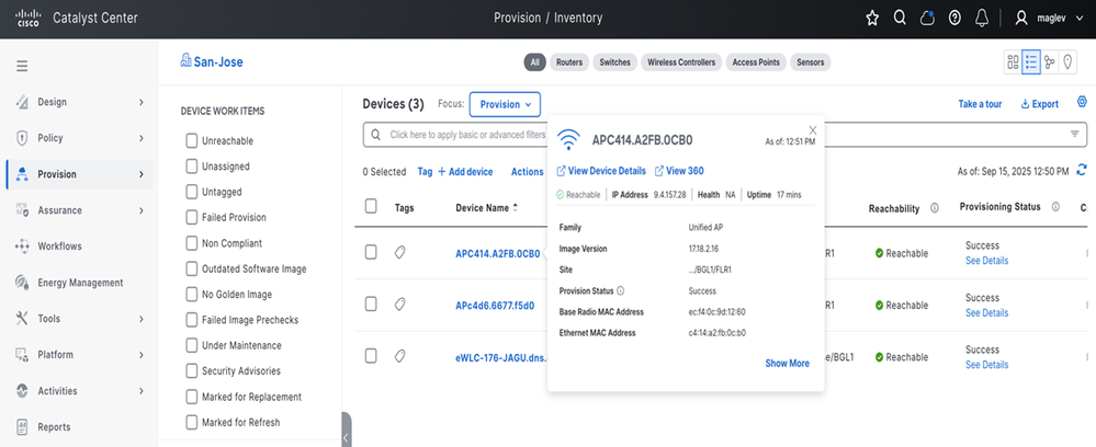 View AP Details