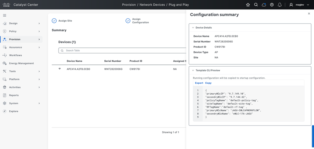 (4) Configuration Summary