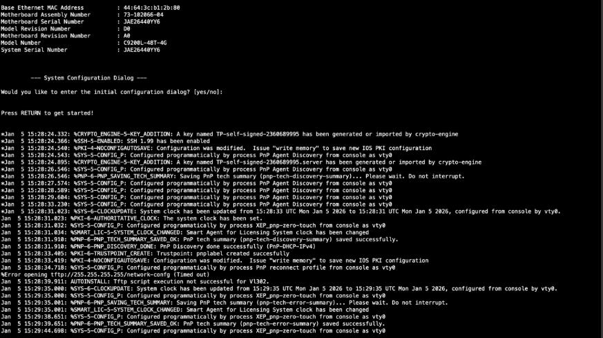 Switch console logs