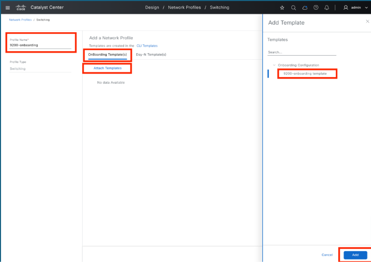 Add onboarding template