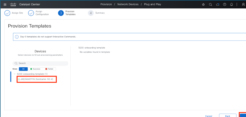 Provision templates