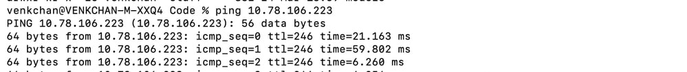 Ping log