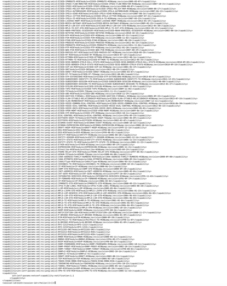 Netconf Result Log