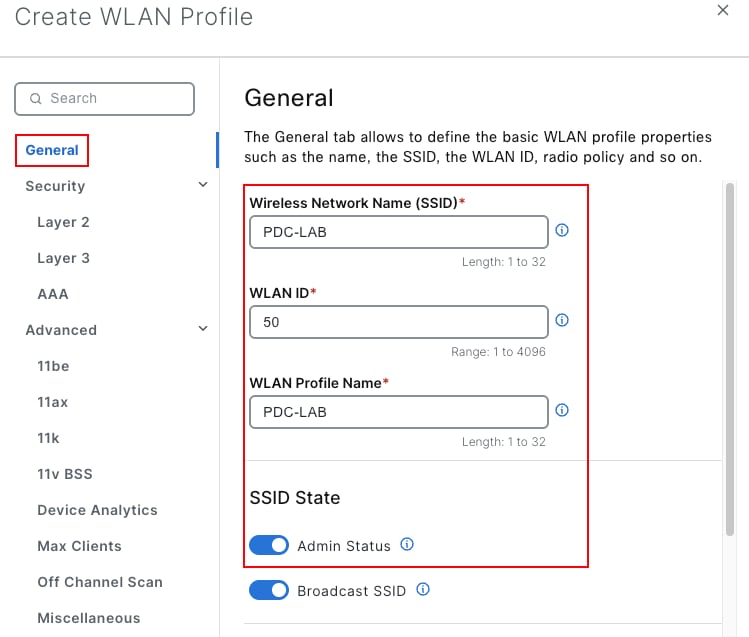 Image 7. WLAN SSID Part1