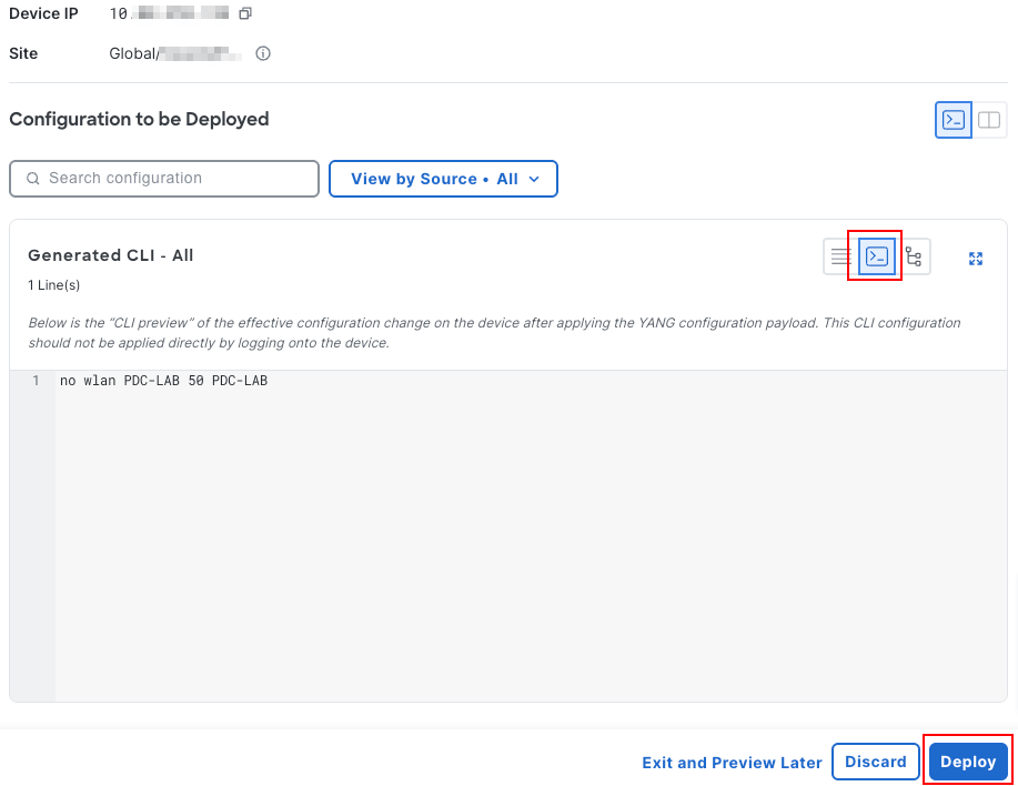 Image 19. Delete WLAN